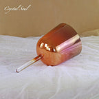 Crystal Soul Red Handheld Crystal Bowl Customizable Octave 3rd 4th
