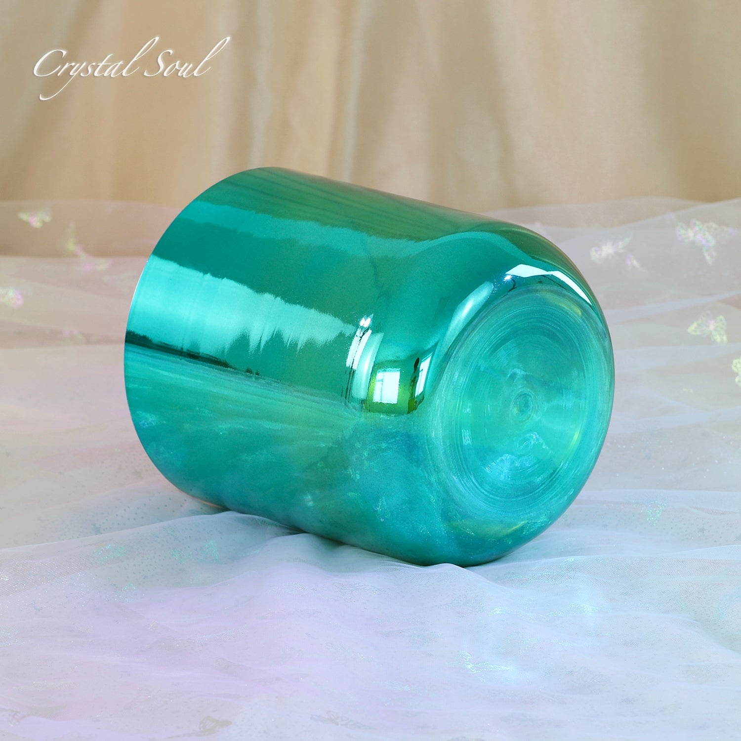 Crystal Soul Green Electroplated Crystal Singing Bowl
