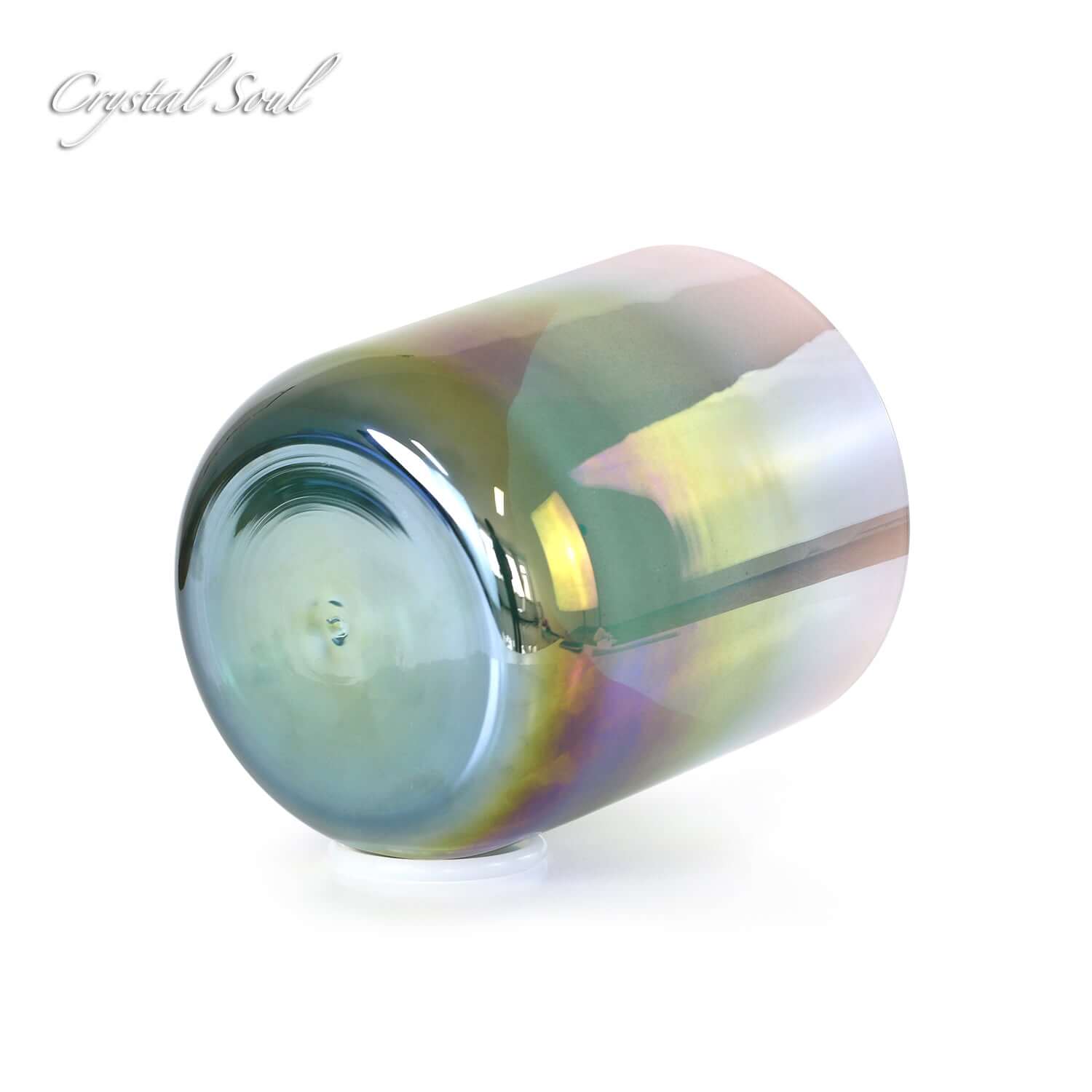 Crystal Soul Pink Green Gradient Aurora Alchemy Crystal Bowl
