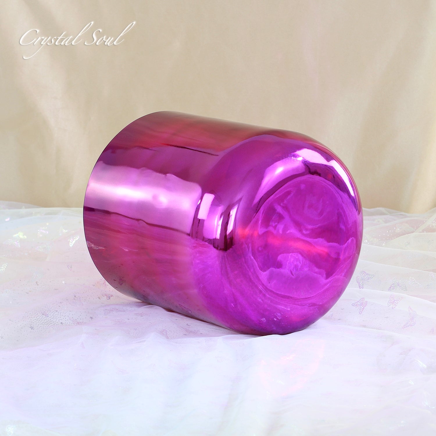 Crystal Soul Purple Electroplated Alchemy Crystal Bowl