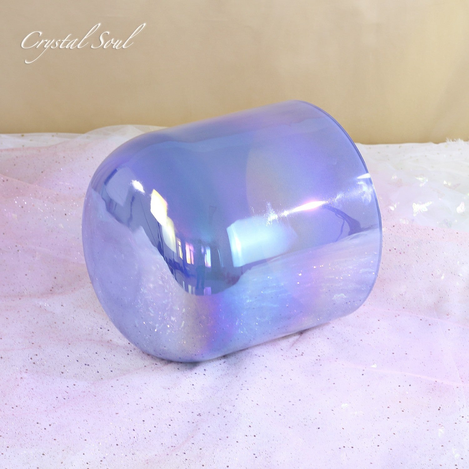 Crystal Soul Purple Aurora Crystal Singing Bowl