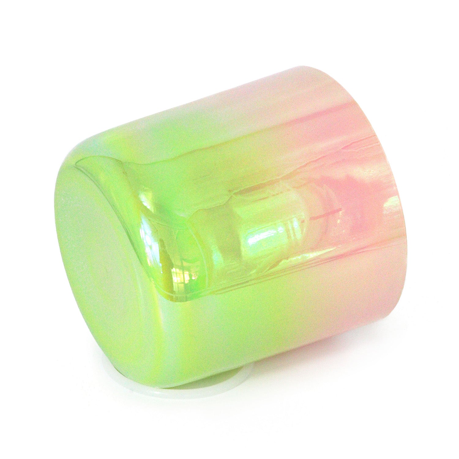 Crystal Soul Pink and Green Gradient Alchemy Crystal Singing Bowl
