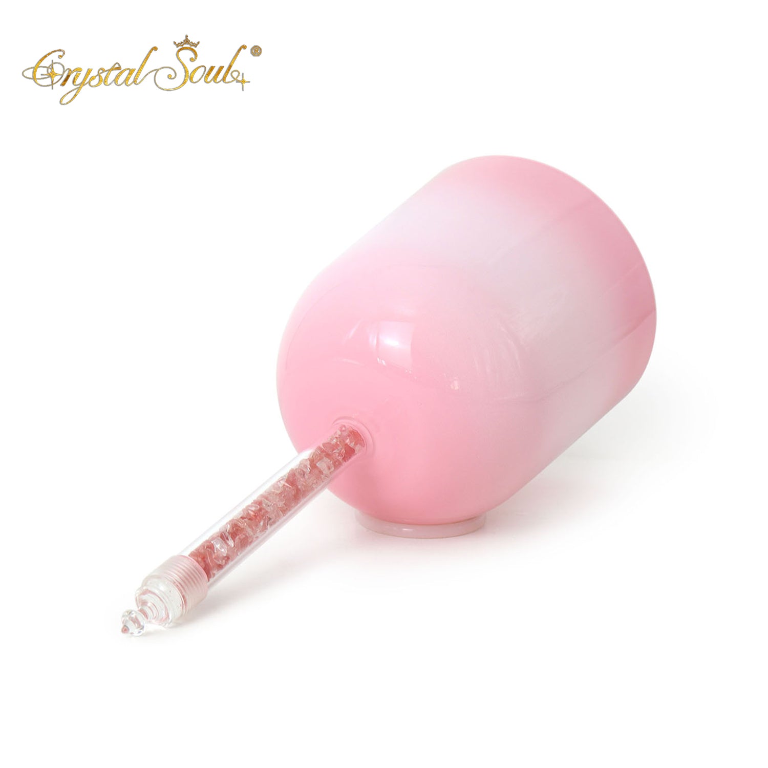 Crystal Soul Powder White Gradient Handle Alchemy Crystal Bowl