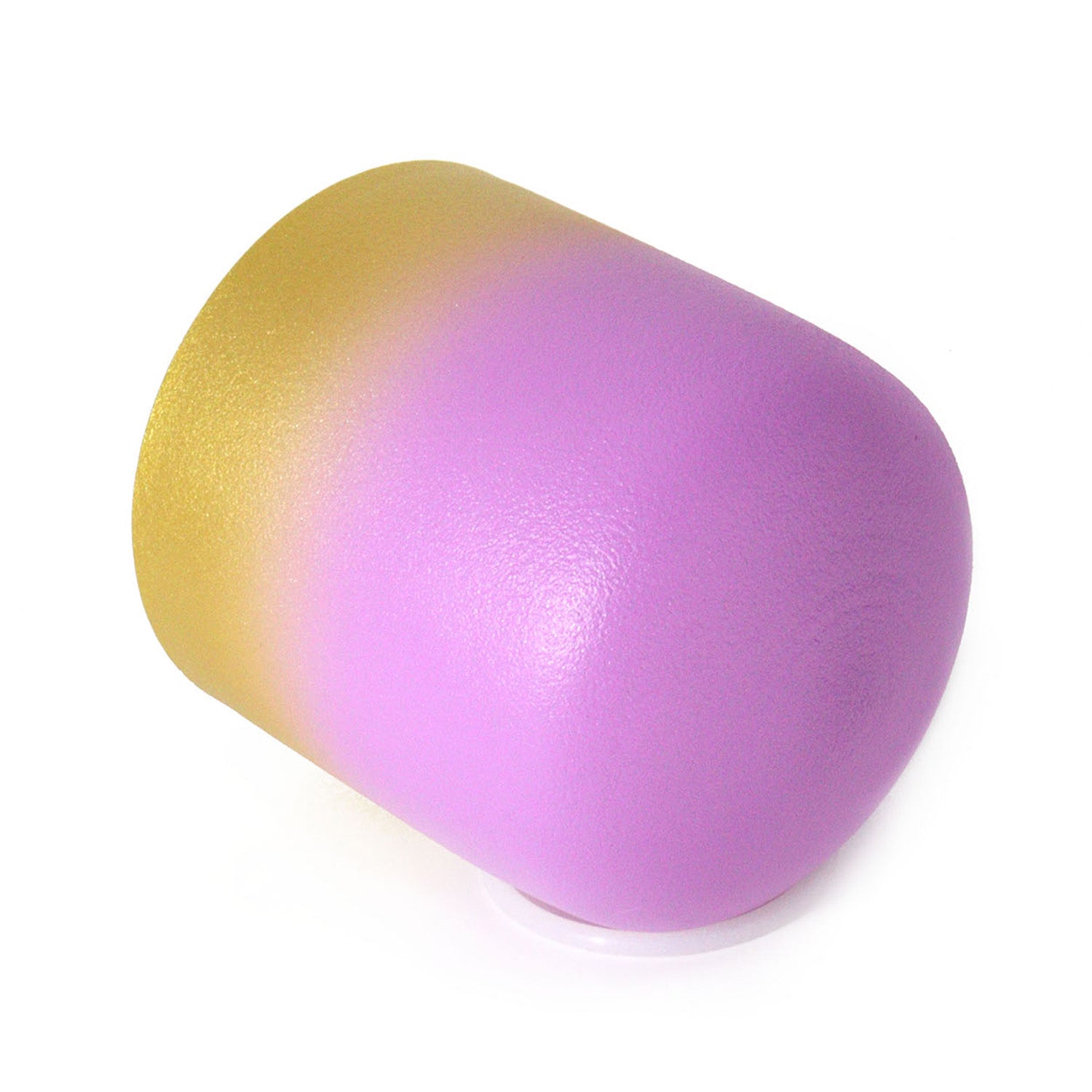 Crystal Soul Gold Pink Gradient Quartz Frosted Crystal Singing Bowl