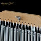 Crystal Soul 36/25 Sets of Silver Wind Chime with Bracket the Percussion Instruments