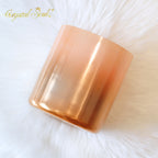 Crystal Soul Sunset Orange Gold Alchemy Crystal Bowl
