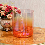 Crystal Soul Classic Chakra Clear Gradient Orange Alchemy Crystal Bowl