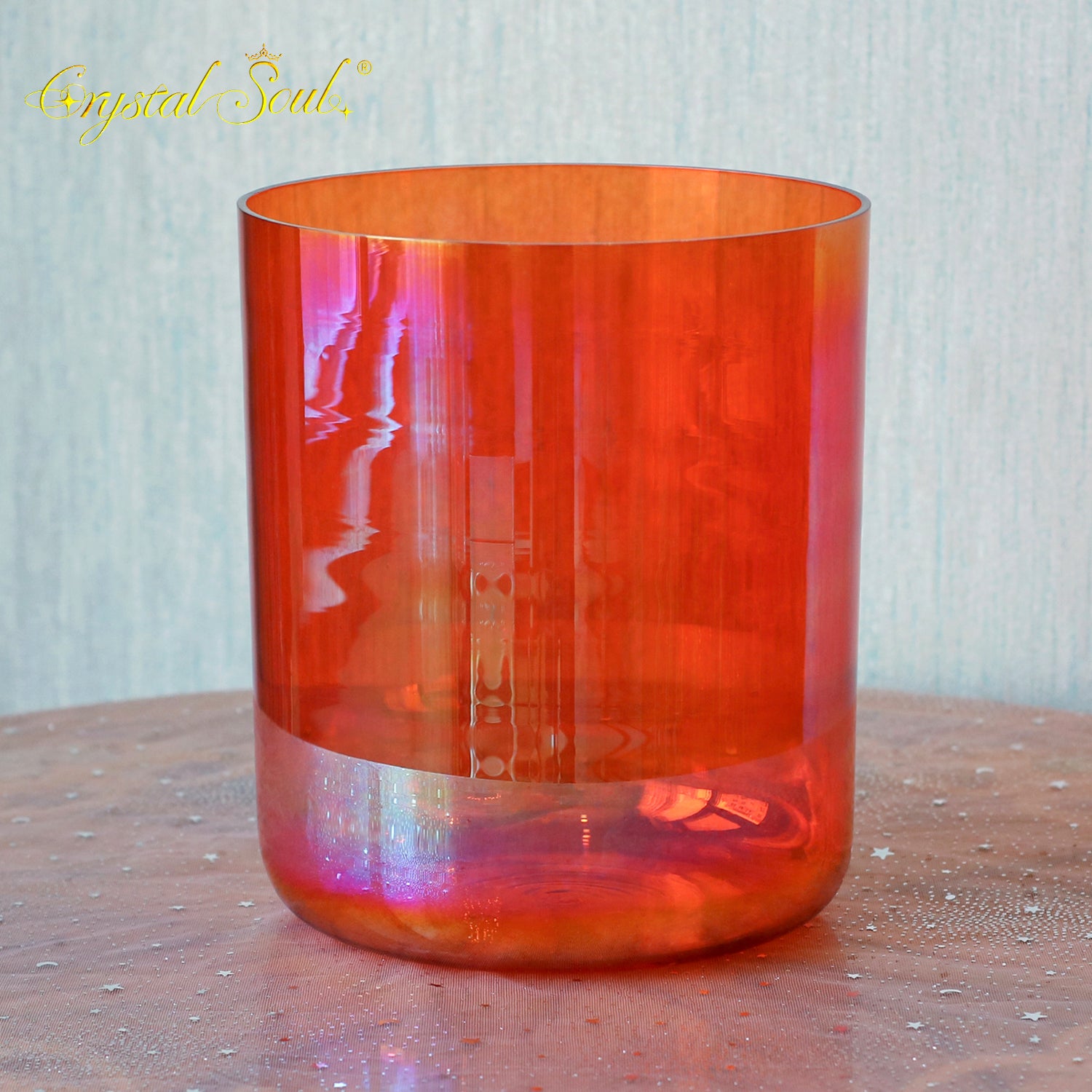 Crystal Soul Classic Red Aurora Alchemy Crystal Bowl