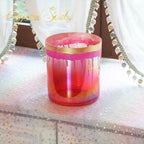Crystal Soul Spiritual Series Crimson Flame Gilded Glow Alchemy Crystal Bowl