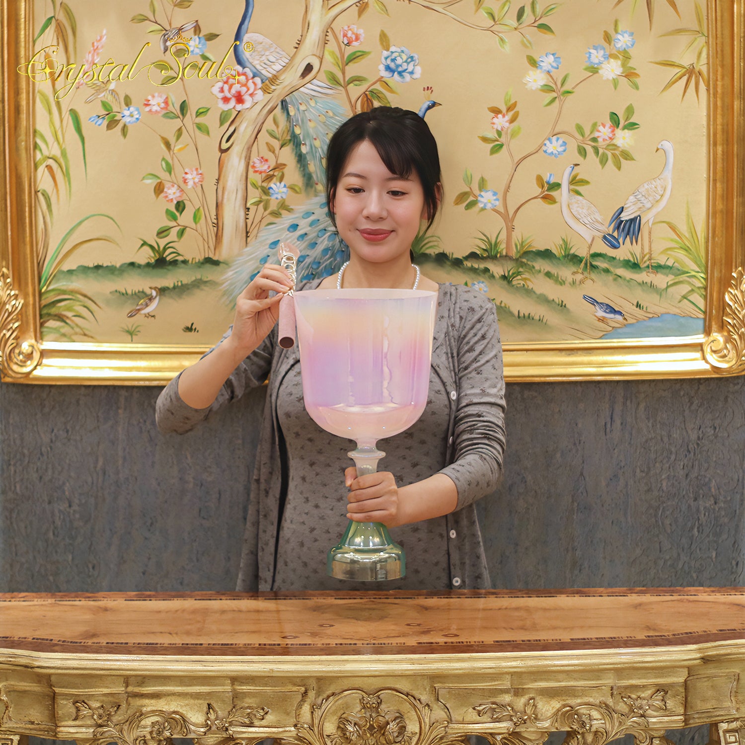 Crystal Soul Tulip Color Holy Grail Alchemy Crystal Bowl