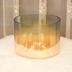 Crystal Soul High Quality Thickened Indigo Gold Gradient Alchemy Crystal Bowl