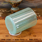 Crystal Soul Pearl Milk Green Extended Height  Alchemy Crystal Bowl