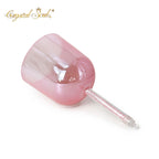 Crystal Soul Pink Clear Handle Alchemy Crystal Bowl