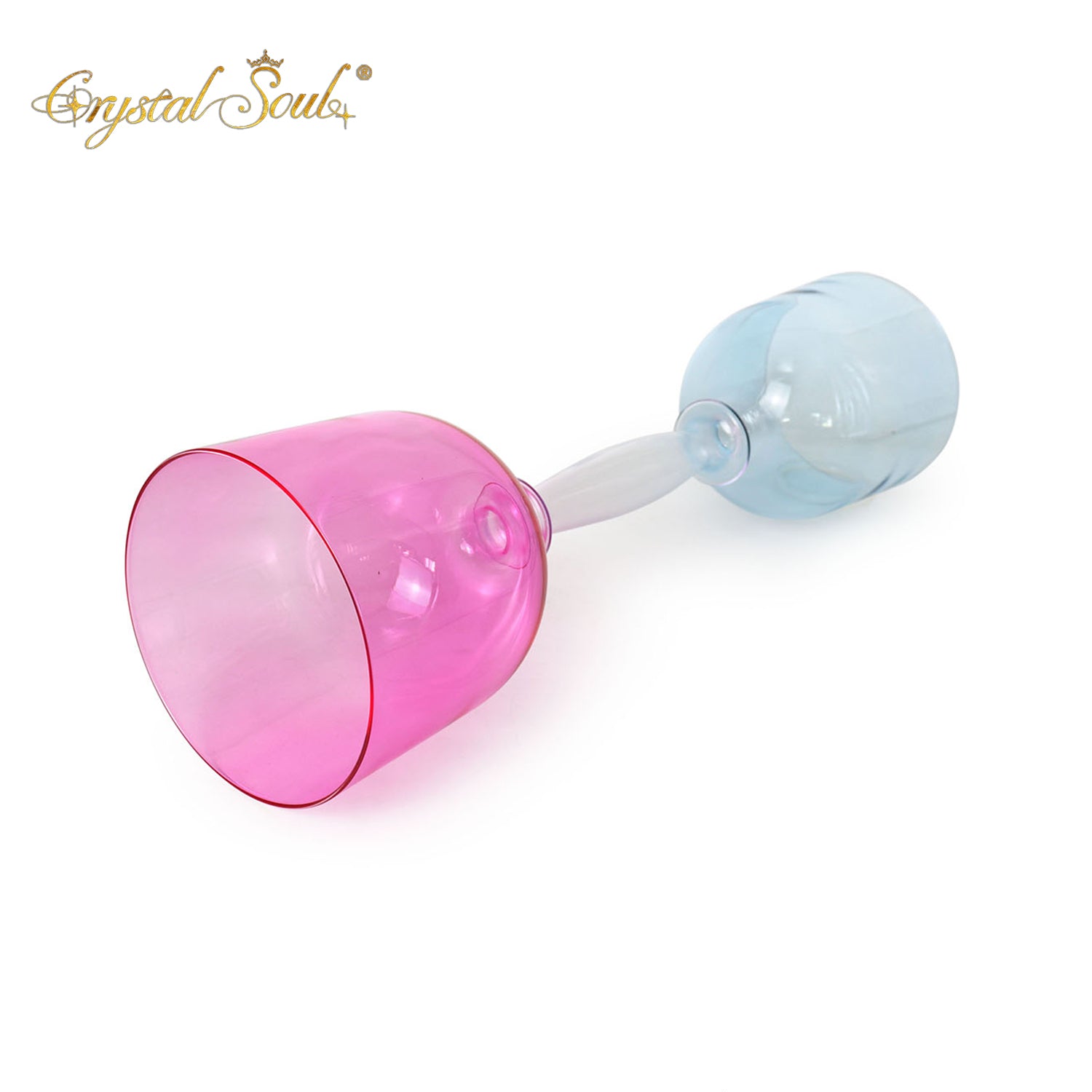 Crystal Soul Azure Pink Double-headed Crystal Holy