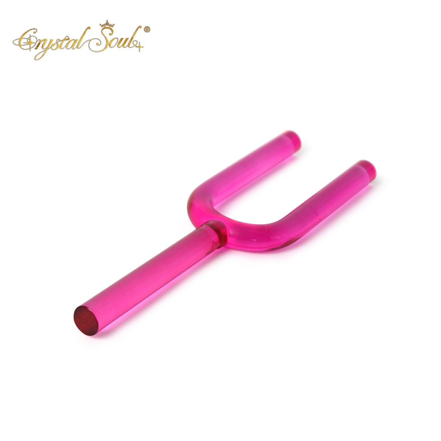 Crystal Soul Rose Pink Crystal Singing Fork