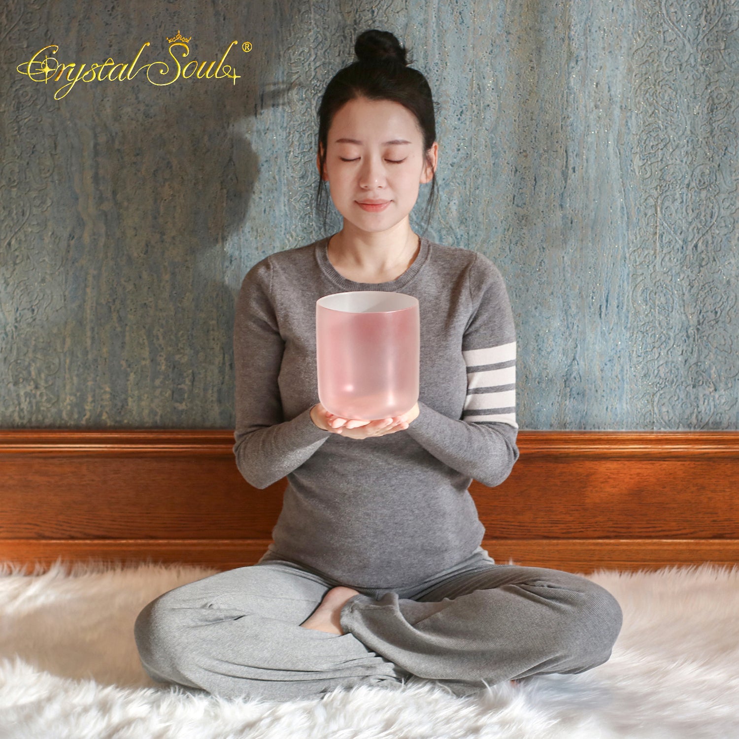 Crystal Soul Gradient Crimson Alchemy Crystal Bowl