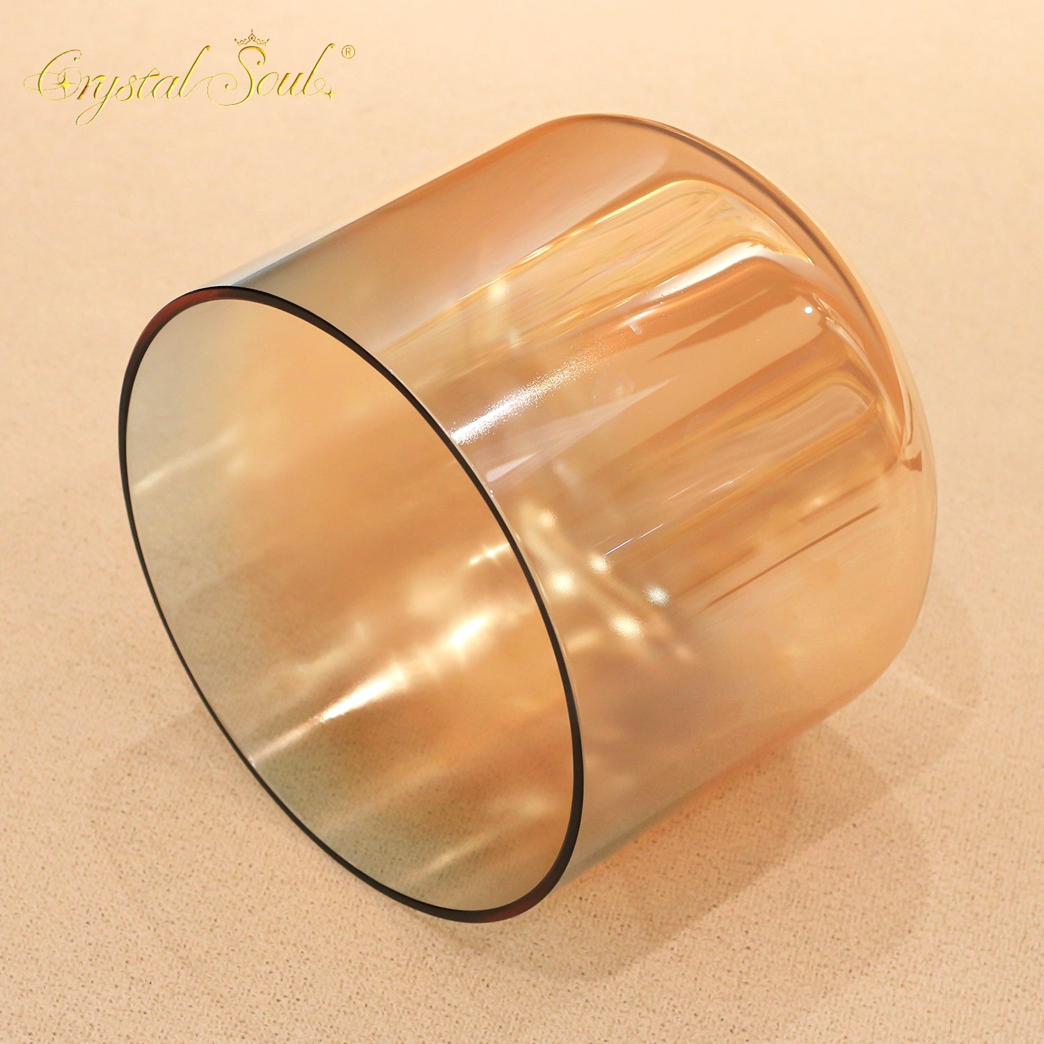 Crystal Soul High Quality Thickened Indigo Gold Gradient Alchemy Crystal Bowl