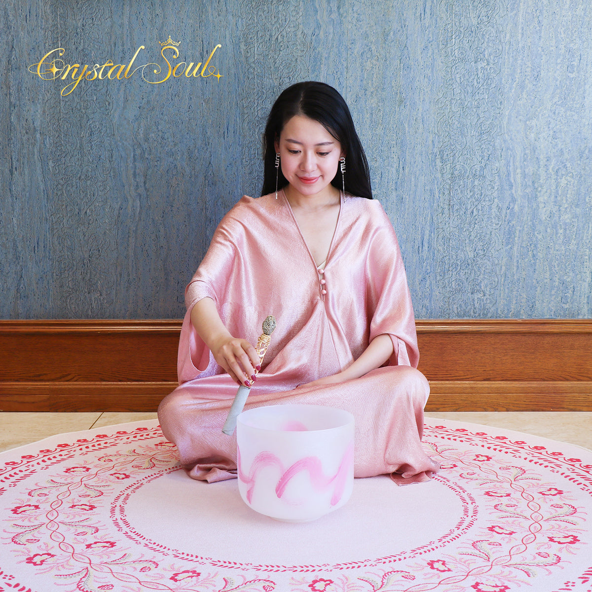 Crystal Soul Thetis Alchemy Frosted Crystal Singing Bowl