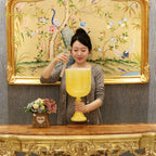 Crystal Soul Glazed Yellow Holy Grail Crystal Singing Bowl