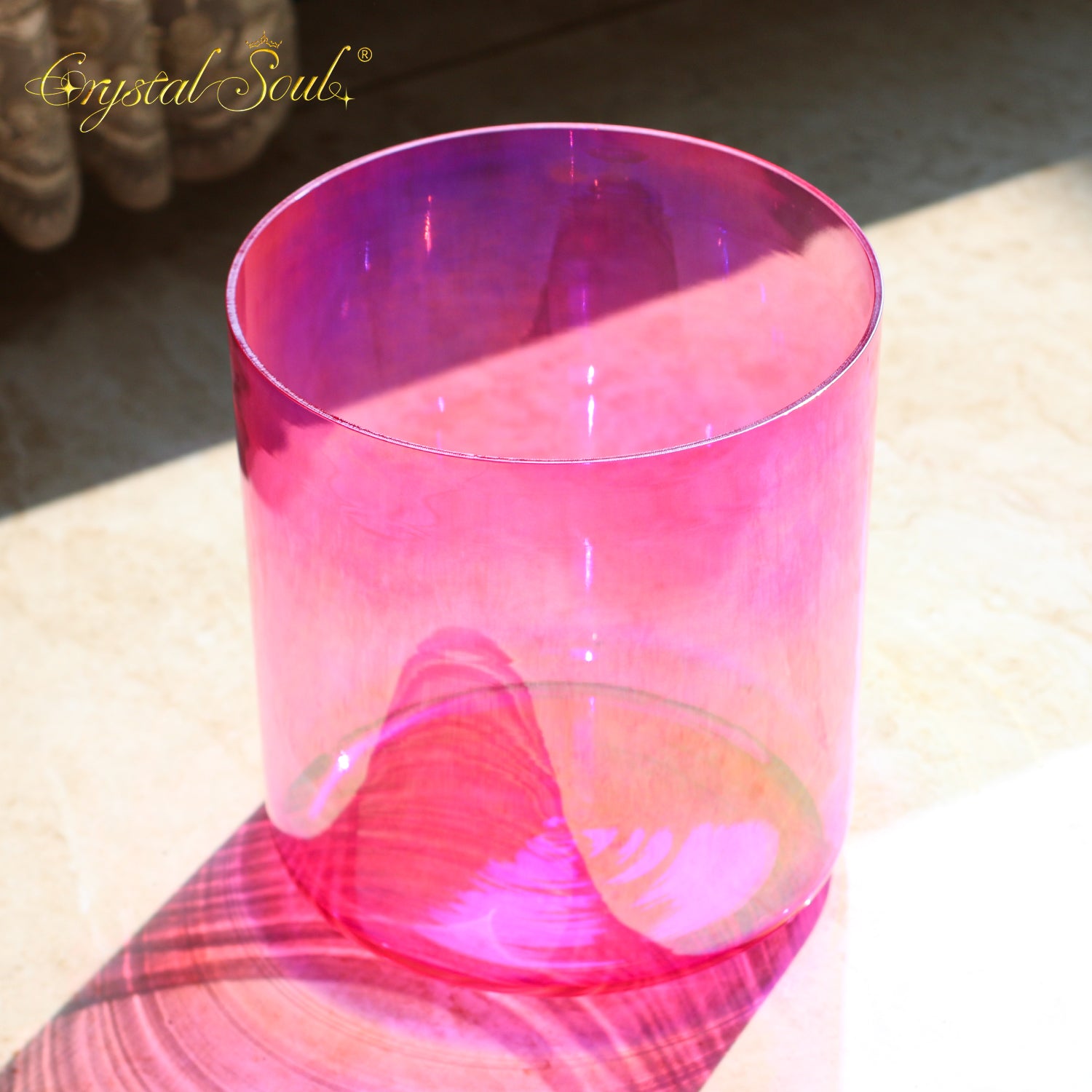 Crystal Soul Rose Pink Alchemy Crystal Bowl