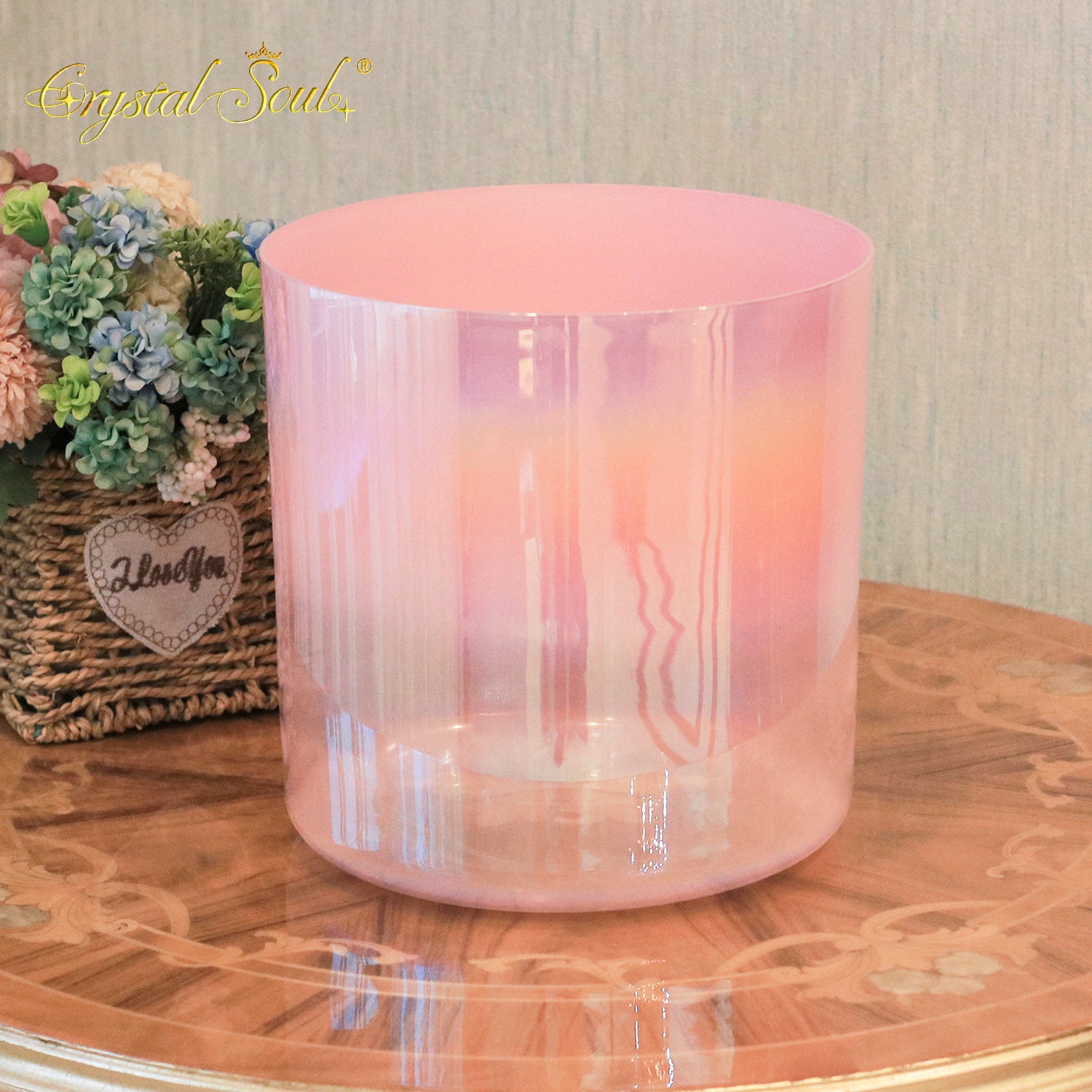 Crystal Soul Classic Gradient Pink Alchemy Crystal Bowl