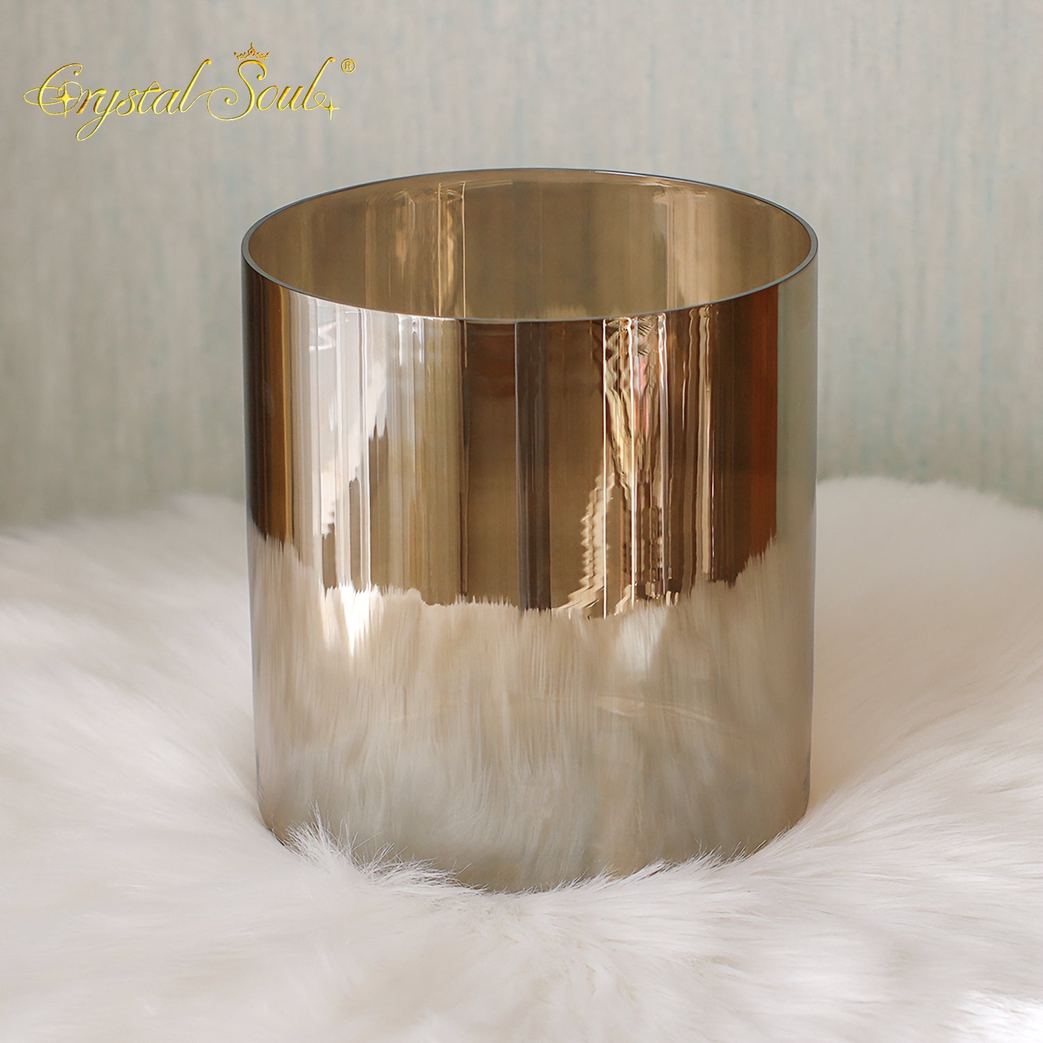 Crystal Soul High Quality Golden Brown Alchemy Crystal Bowl