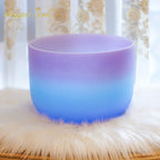 Crystal Soul Nebula Purple Sea Triple Gradient Frosted Crystal Singing Bowl
