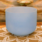 Crystal Soul Macaron Azure Frosted Crystal Singing Bowl