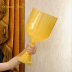 Crystal Soul Glazed Yellow Holy Grail Crystal Singing Bowl