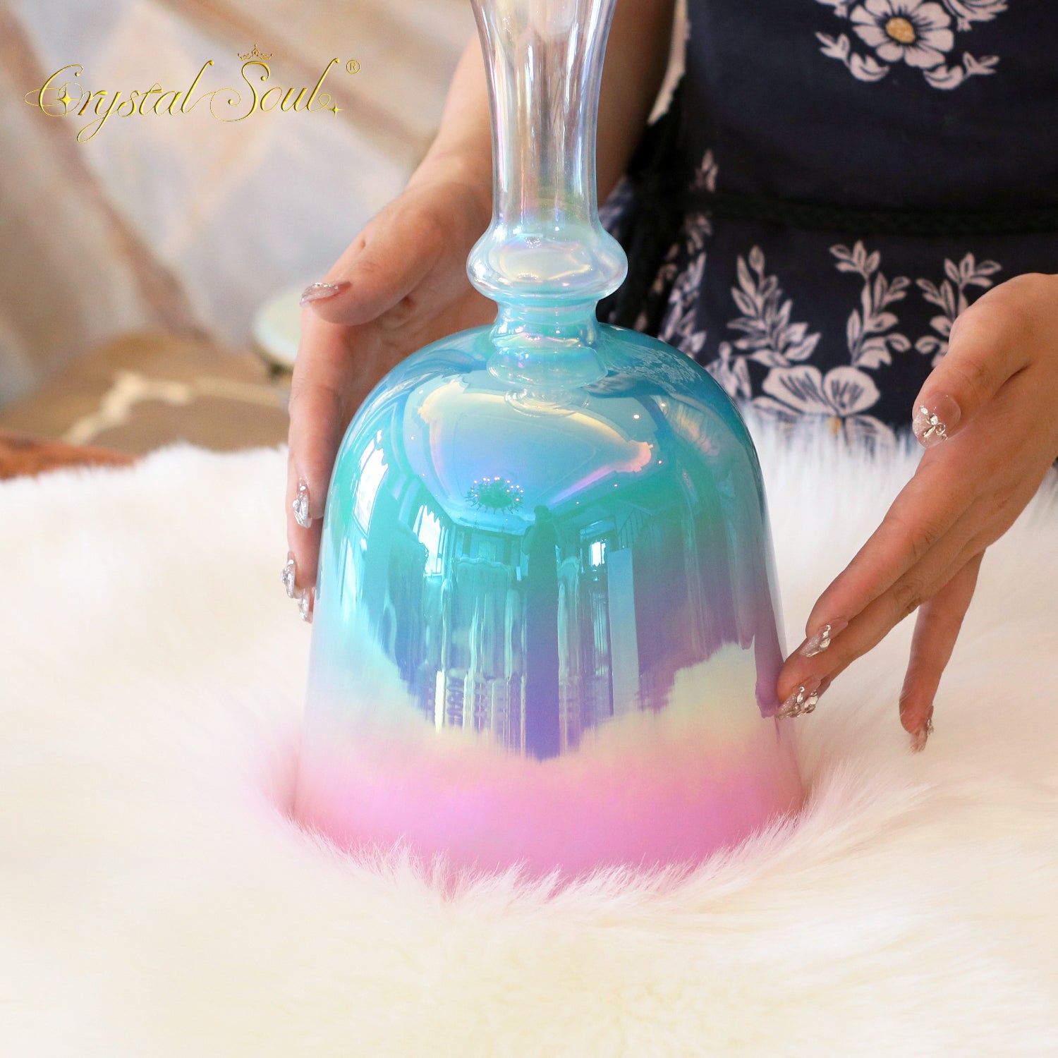 Crystal Soul Four-Layer Gradient Alchemy Holy Chalice Crystal Bowl