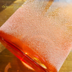 Crystal Soul Premium High Quality Orange Red Sandblasted Alchemy Crystal Bowl