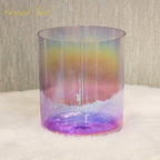 Crystal Soul Classic Chakra Clear Gradient Purple Alchemy Crystal Bowl