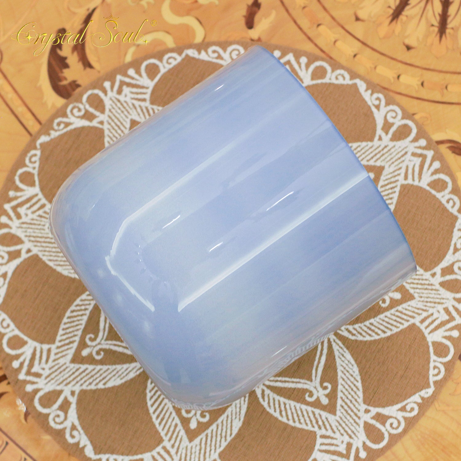 Crystal Soul Ceramic Crystal Soul Sapphire Purple Gradient Alchemy Crystal Bowl