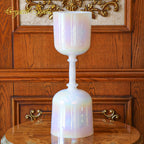 Crystal Soul Aurora White Double-Headed Holy Chalice Alchemy Crystal Bowl