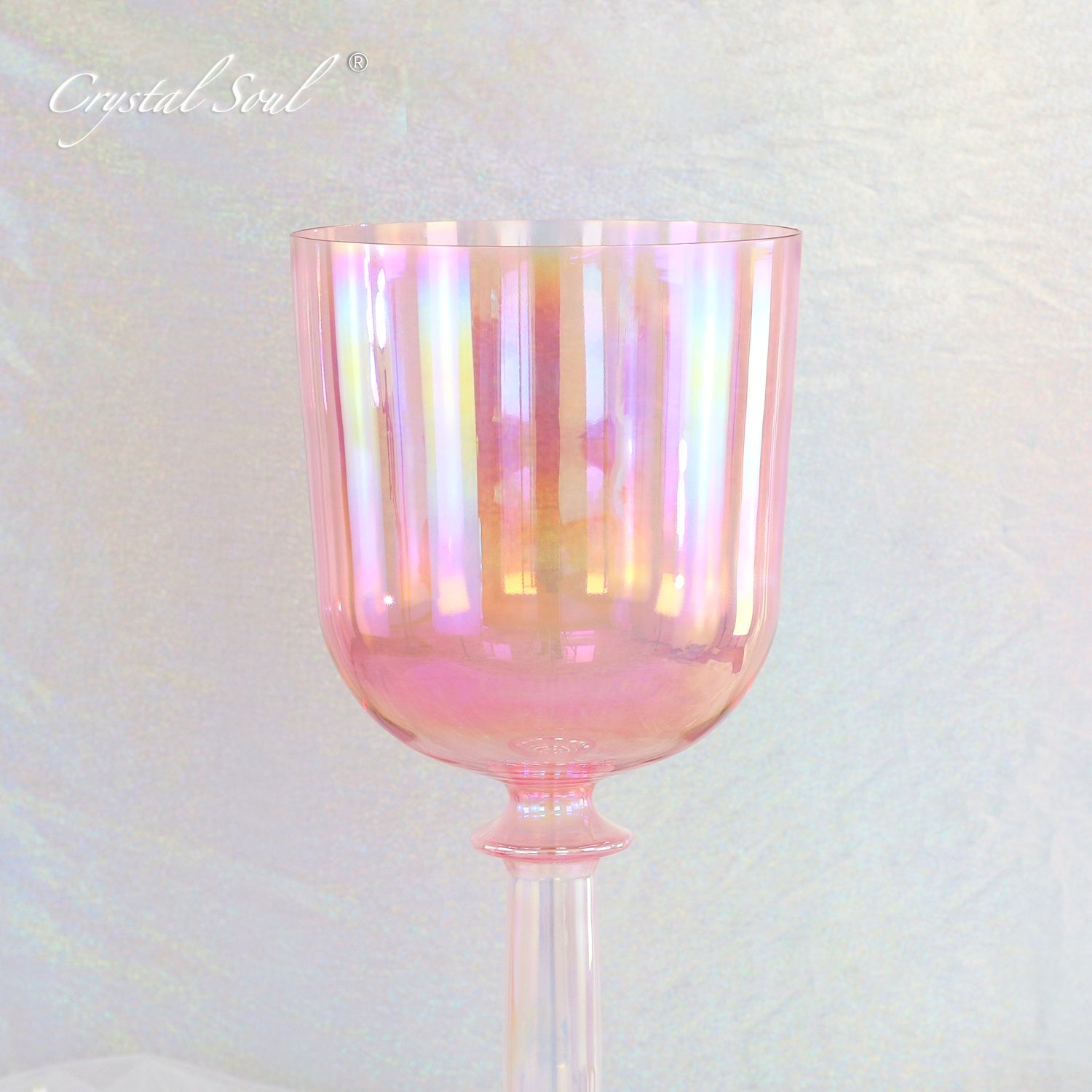 Crystal Soul Aurora Pink Double-headed Crystal Holy Chalice
