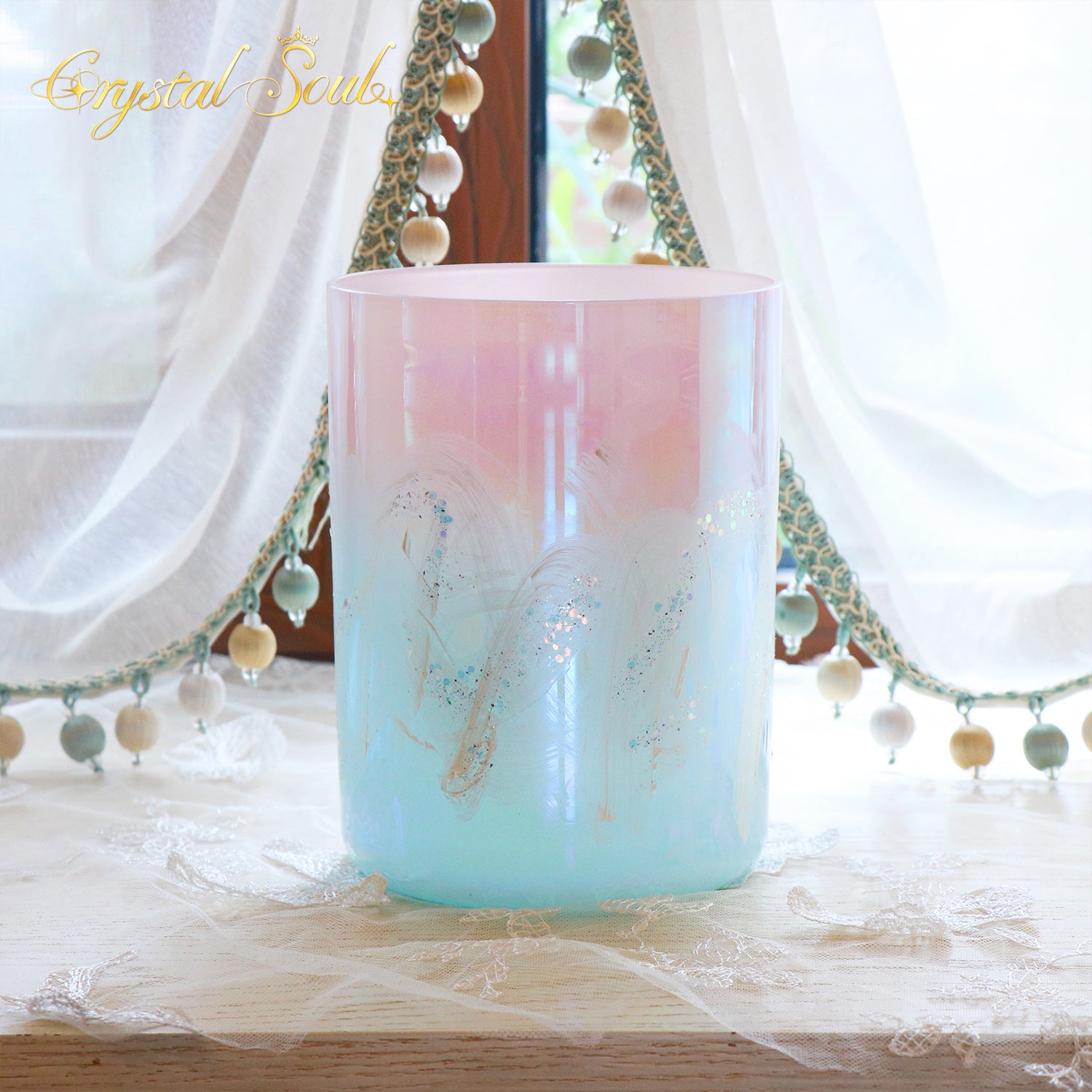 Crystal Soul Reiki Series Starlit Iridescent Alchemy Crystal Bowl