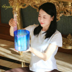 Crystal Soul Indigo Clear Gradient Alchemy Crystal Bowl