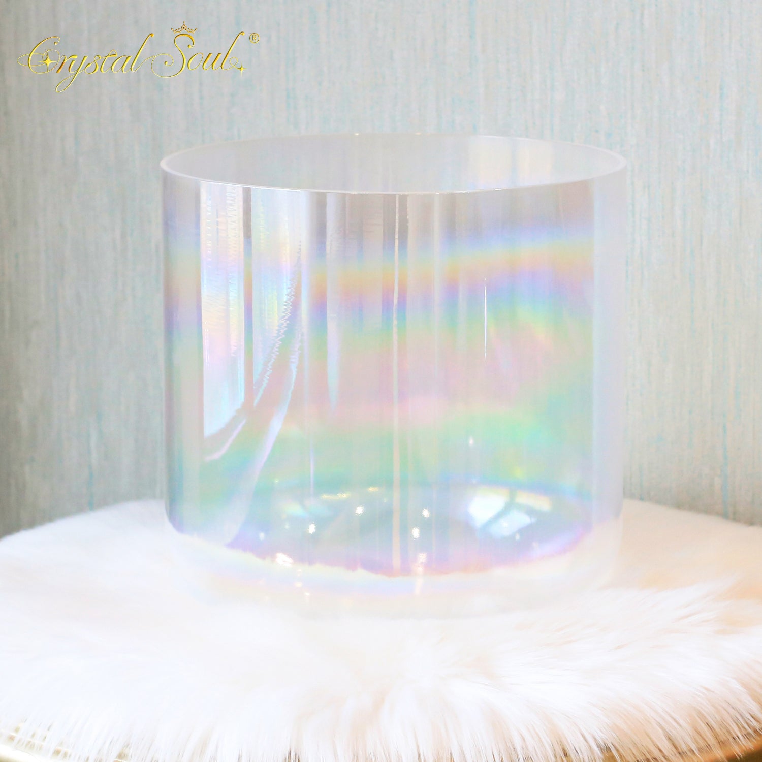 Crystal Soul Thickened High Quality Aurora Gradient Alchemy Crystal Bowl