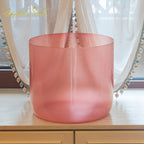 Crystal Soul 14" Rose Nude Pink Alchemy Crystal Bowl