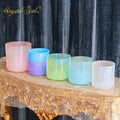 Crystal Soul 528Hz High Quality Sandblasted Dreamy Color Alchemy Crystal Bowl Set