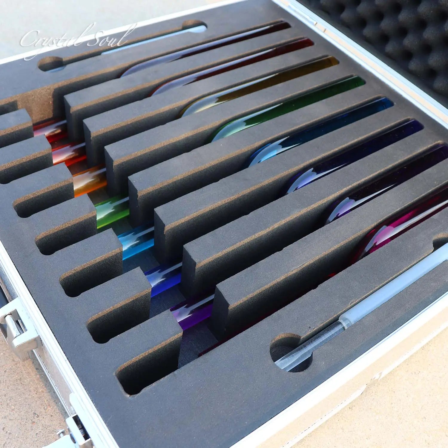 Crystal Soul Quartz Crystal Tuning Fork Set of Seven Notes