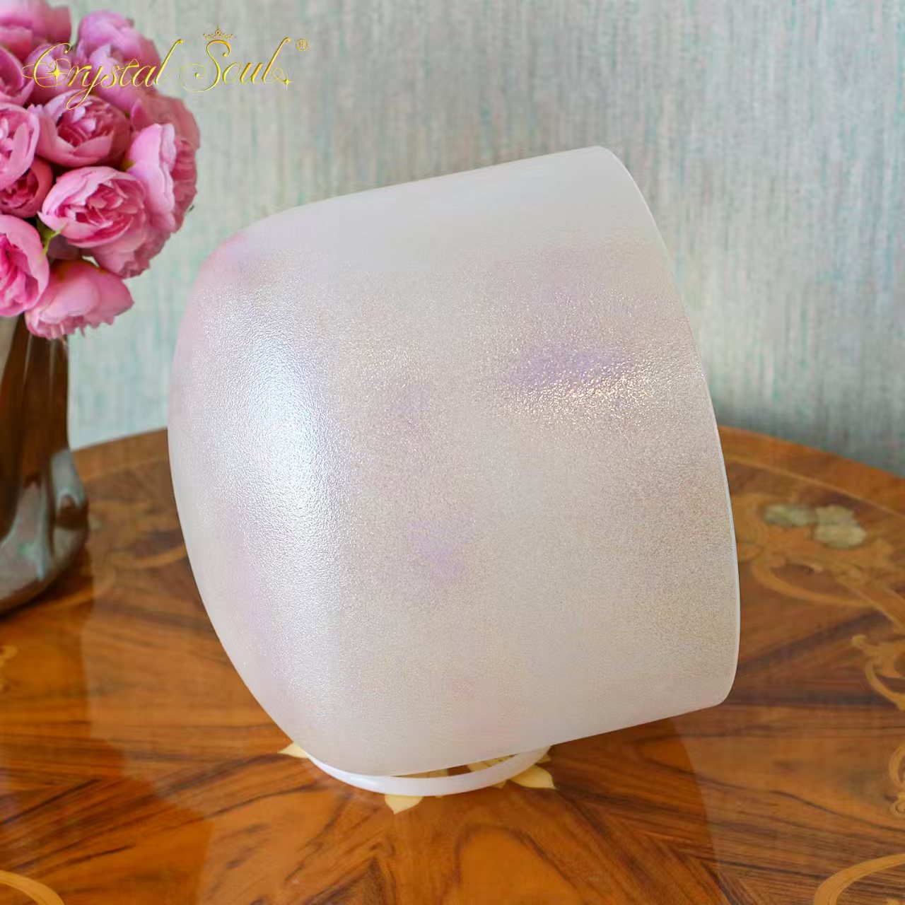 Crystal Soul Exclusive Creation  Colorful Thickened Precious Metal Gemstone Alchemy Crystal Bowl