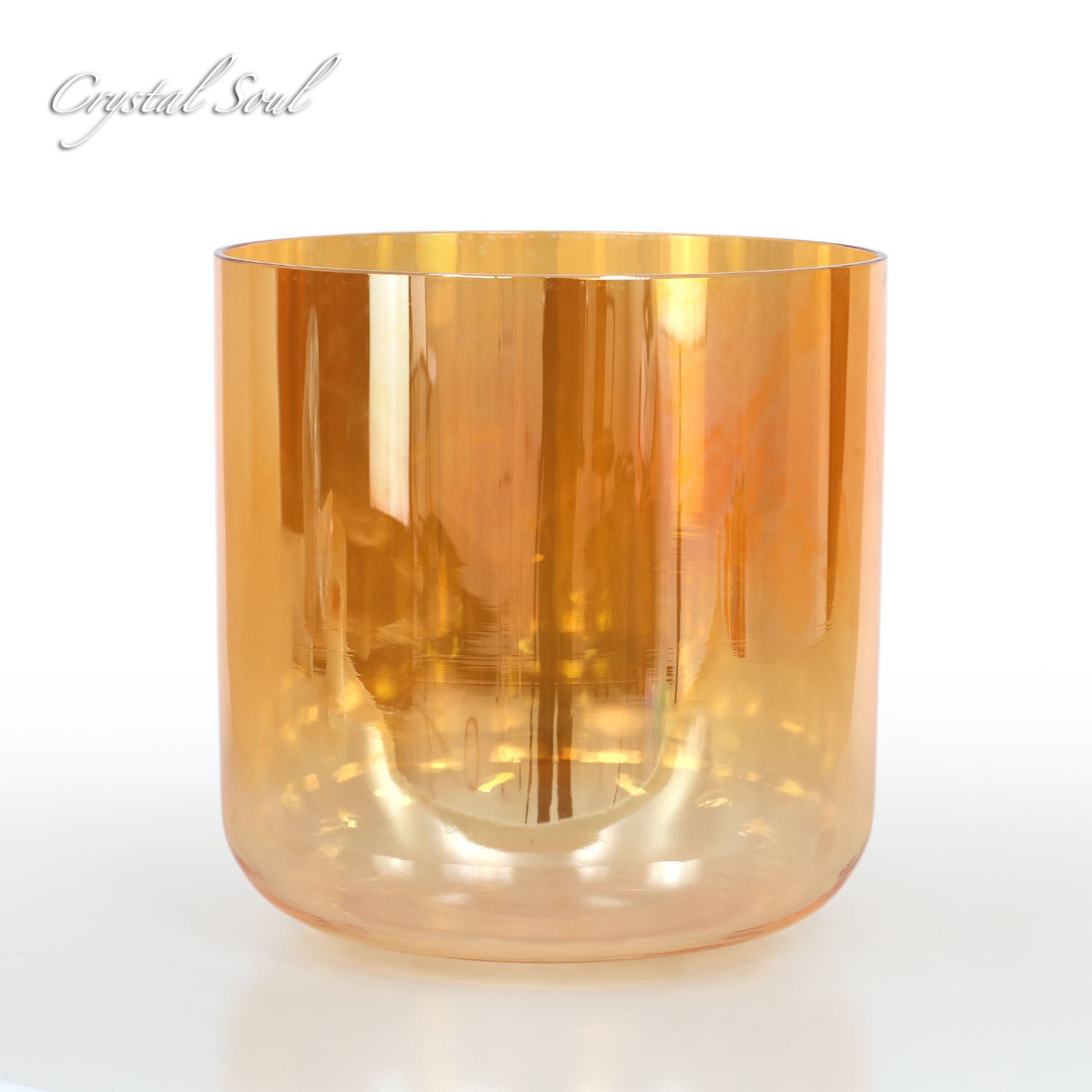 Crystal Soul Orange Gradient Alchemy Crystal Bowl
