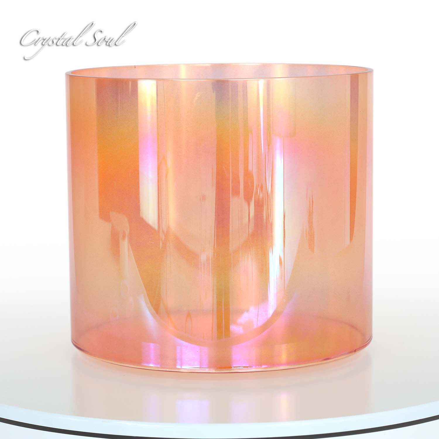 Crystal Soul Orange Laser Alchemy Crystal Bowl
