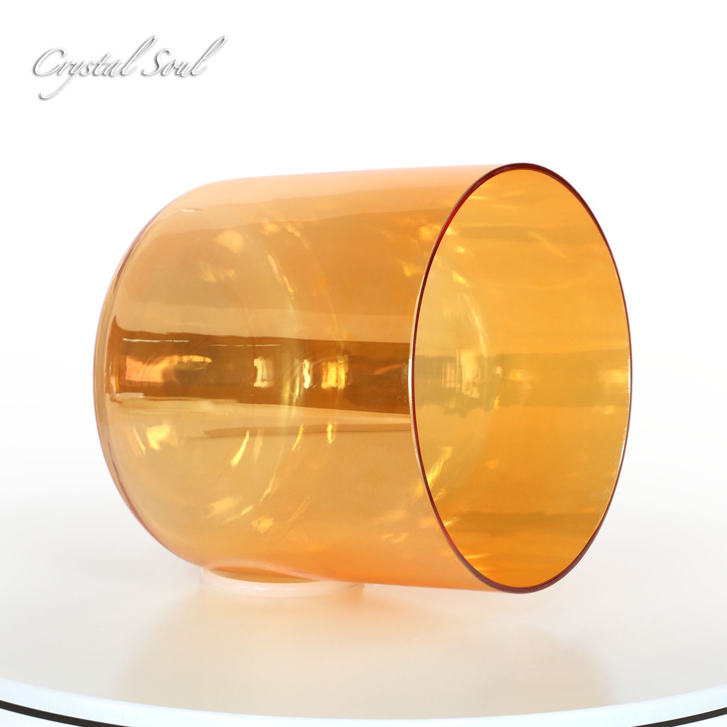 Crystal Soul Orange Gradient Alchemy Crystal Bowl