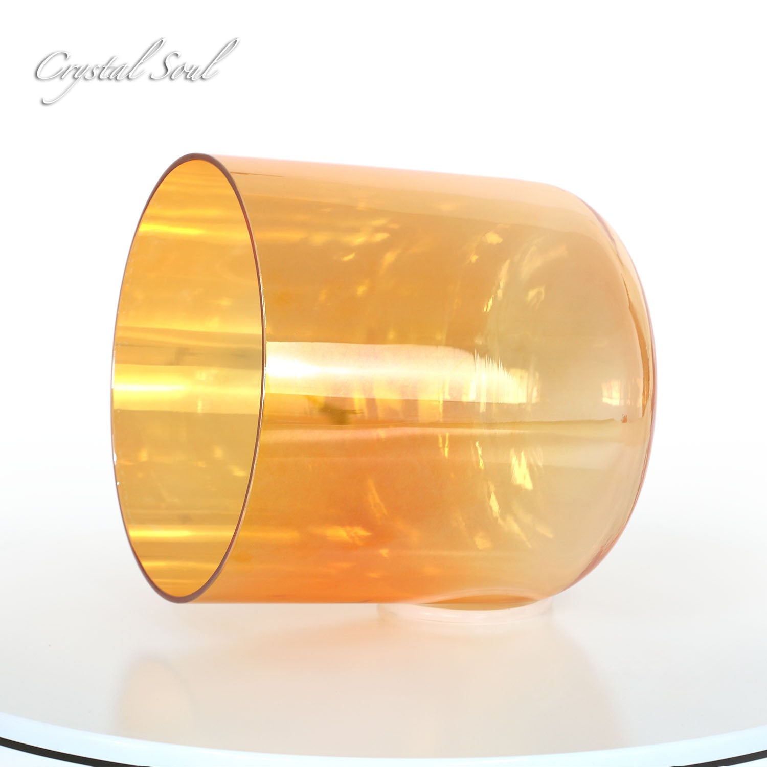 Crystal Soul Orange Gradient Alchemy Crystal Bowl