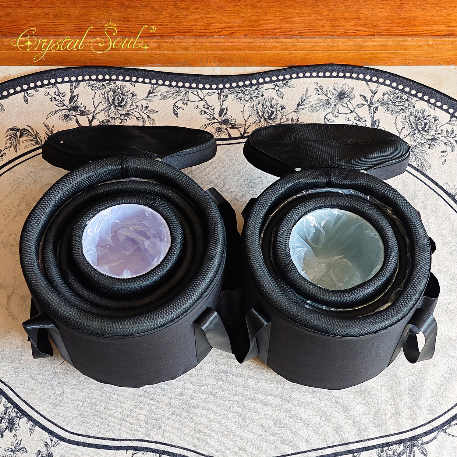 Crystal Soul High Quality Original Mineral Frosted Crystal Singing Bowl Sets