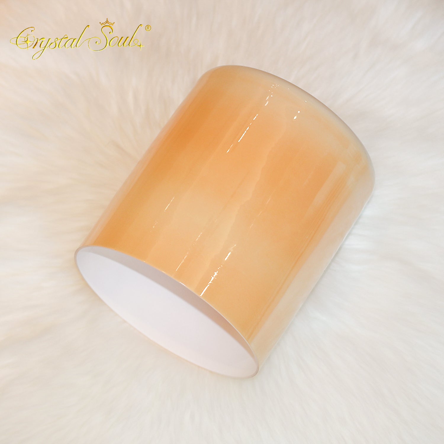 Crystal Soul New Glazed Orange Alchemy Crystal Bowl