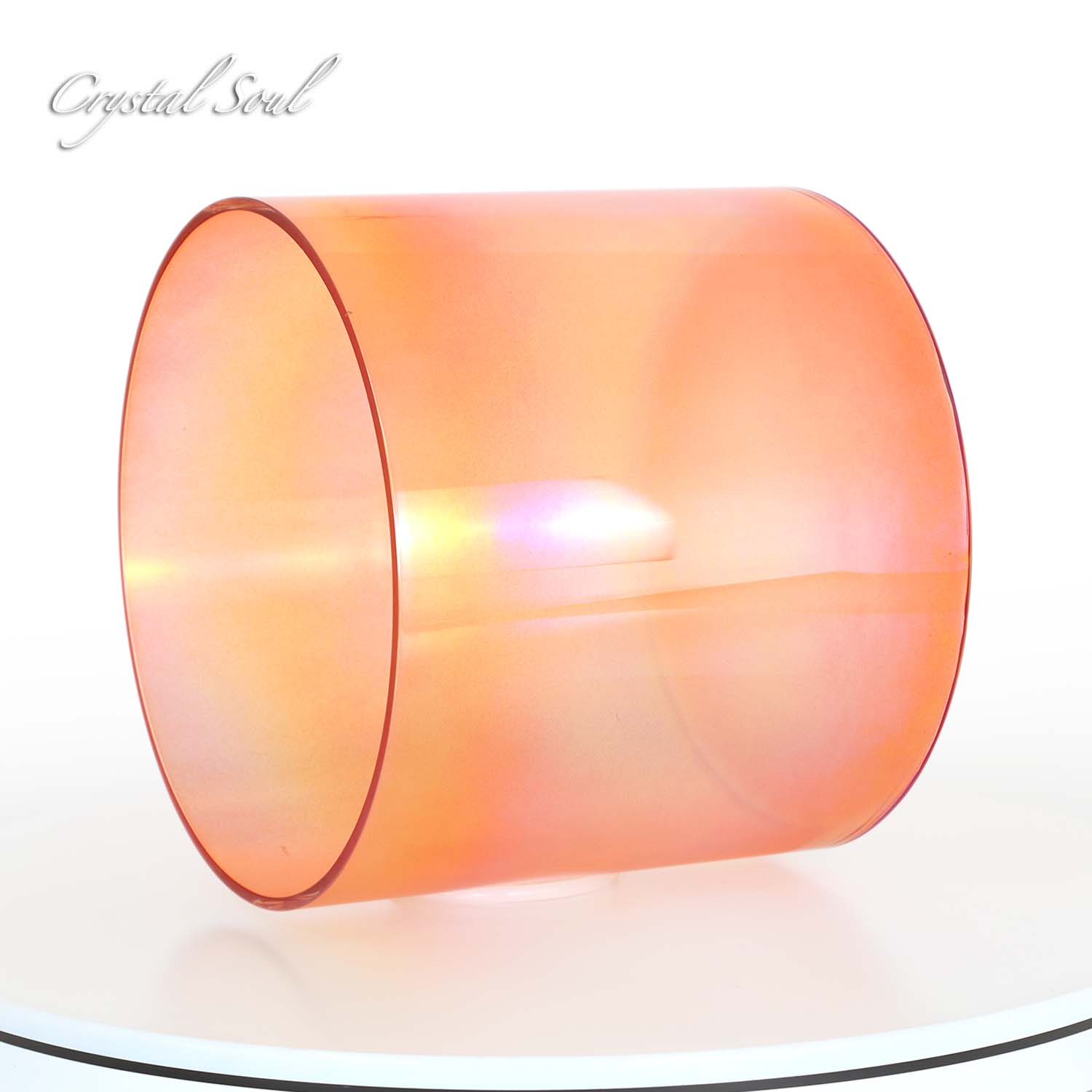 Crystal Soul Orange Laser Alchemy Crystal Bowl