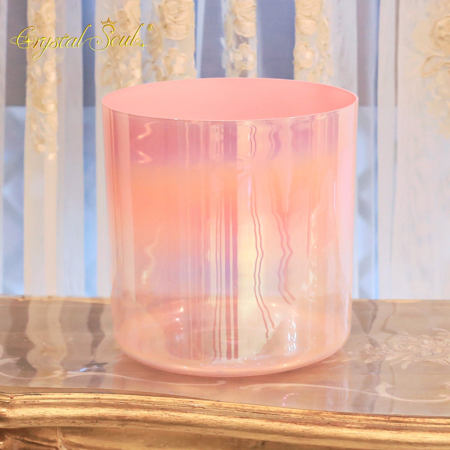 Crystal Soul Classic Gradient Pink Alchemy Crystal Bowl